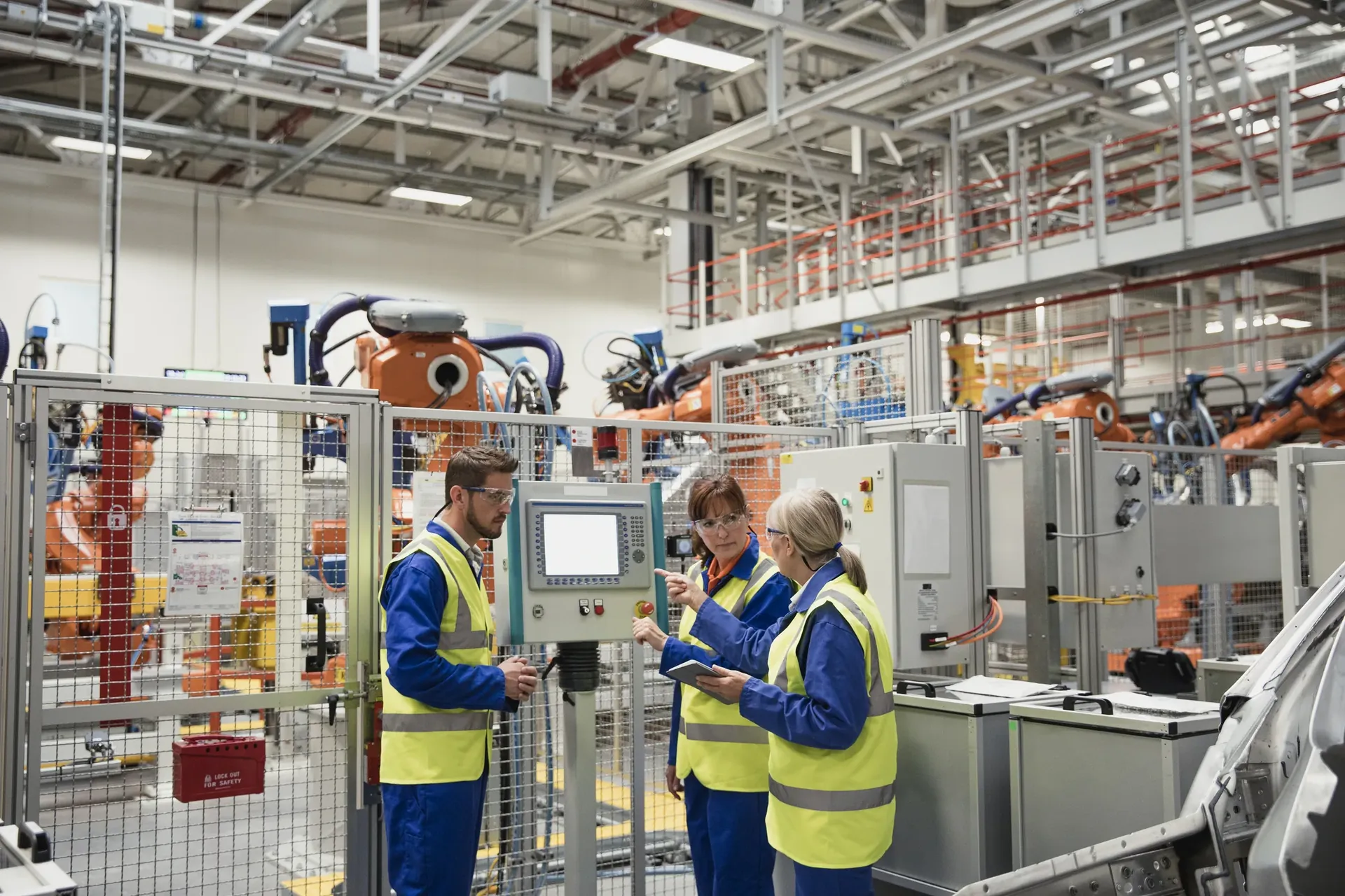 Industrieroboter in der Produktion